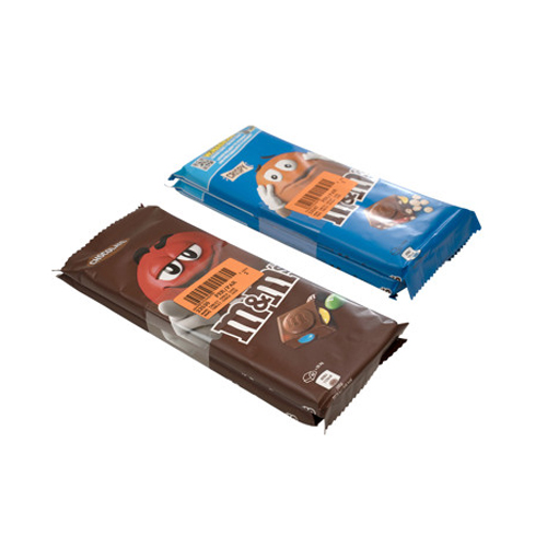 M&M chocolate bar with a film band