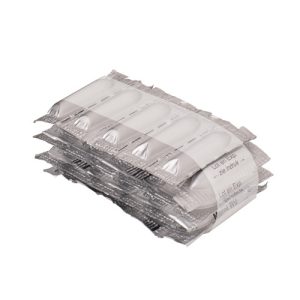 Medication stips, bundled with white film band - additional print