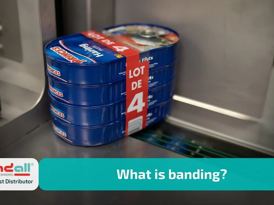 What is banding — paper band applied to a stack of cartons