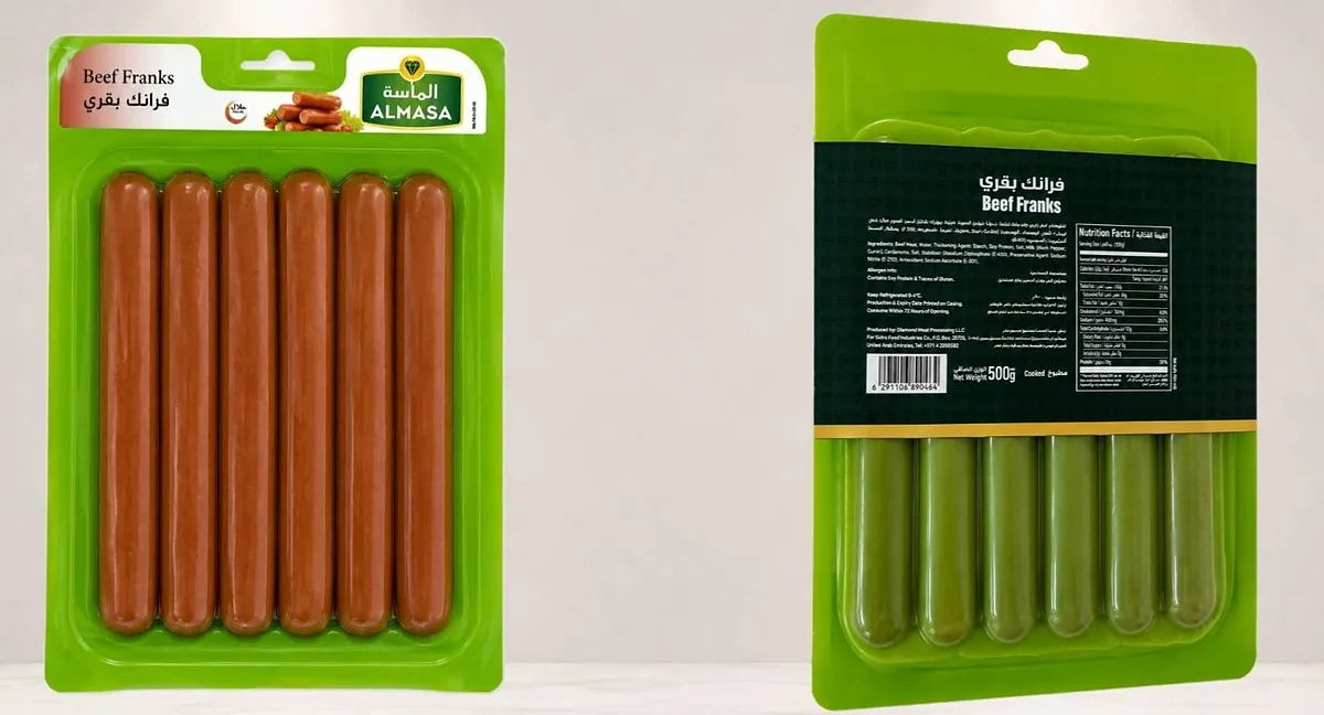 Skin Packs and Banding: What Works Together skin packaging banding before after two labels one band 6 Skin packaging banding — two hand labels replaced by one printed band